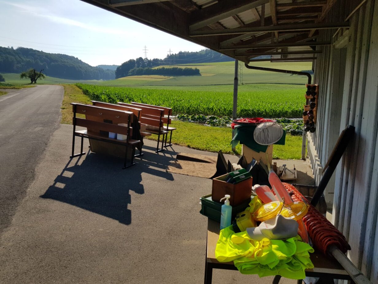 Schützenhaus und Anlage reinigen